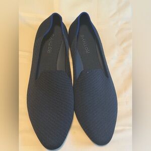 Rothy’s Almond Loafer in Navy Twill- w10